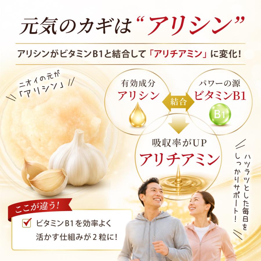 アリシンサプリ にんにくサプリ アリシンの力4000EX 【60粒入