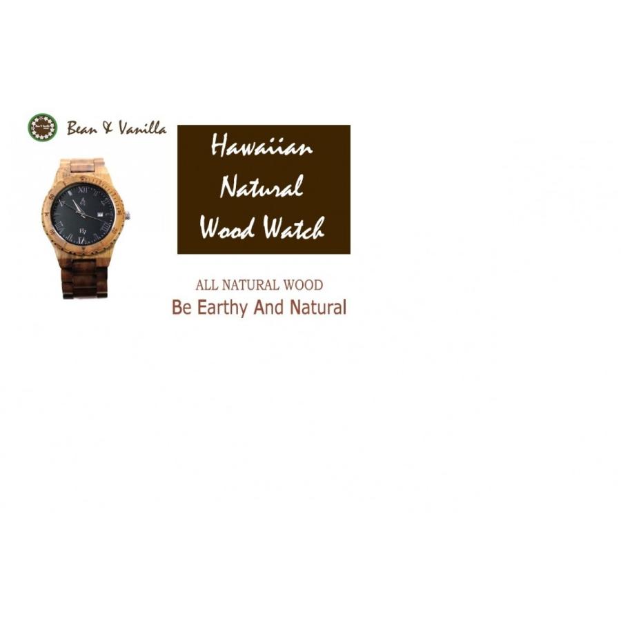 ビーンアンドバニラ　ハワイアンコアウッドウォッチ　ＨＬＷ００２-１ 
