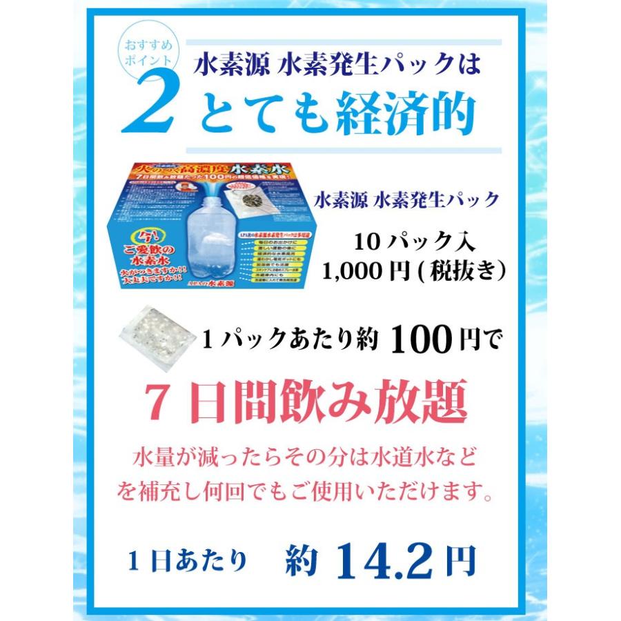 水素源 水素発生パック 1箱 10パック入り 100円で7日間何回でも使用可 高濃度水素水 珪素溶出 活性酸素消去 ダイエット 水素風呂 Suisogen 1 健康クレール 通販 Yahoo ショッピング