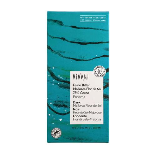 VIVANI オーガニックダーク塩チョコレート75% 80g 【ニコウ