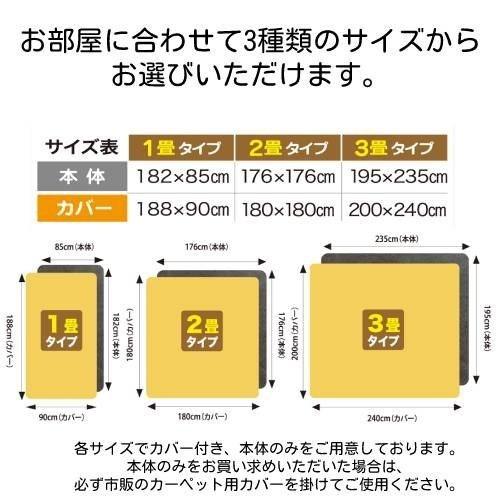 電気ホットカーペット3畳タイプ（本体のみ）ZCB-30P【ゼンケン