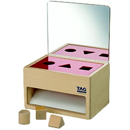 鏡の付いた形の分類箱（ESC-9）【TAGTOYS（タグトイ）】 ※キャンセル