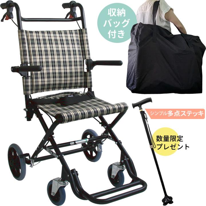 車椅子 ＼数量限定 プレゼント付／ 軽量 コンパクト車イス CUKY-100