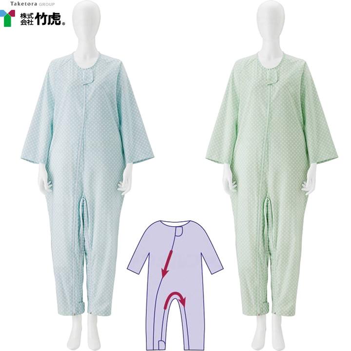 竹虎 介護用 パジャマ 介護ねまき 106613 106614 106623 106624 続き服