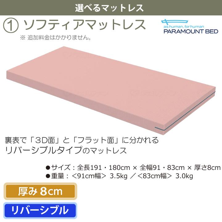 パラマウントベッド 介護ベッド 2モーター 楽匠プラス 木目ボード X