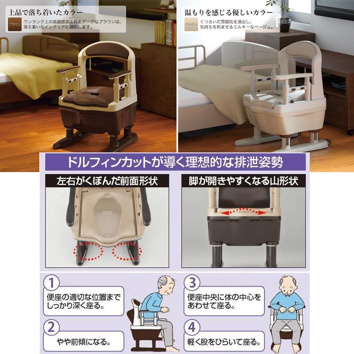安寿ポータブルトイレ ジャスピタ暖房便座 【公式通販】