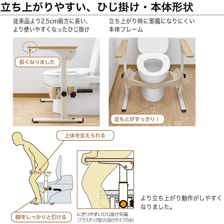 アロン化成 ポータブルトイレ 安寿 洋式トイレ用フレーム SUS