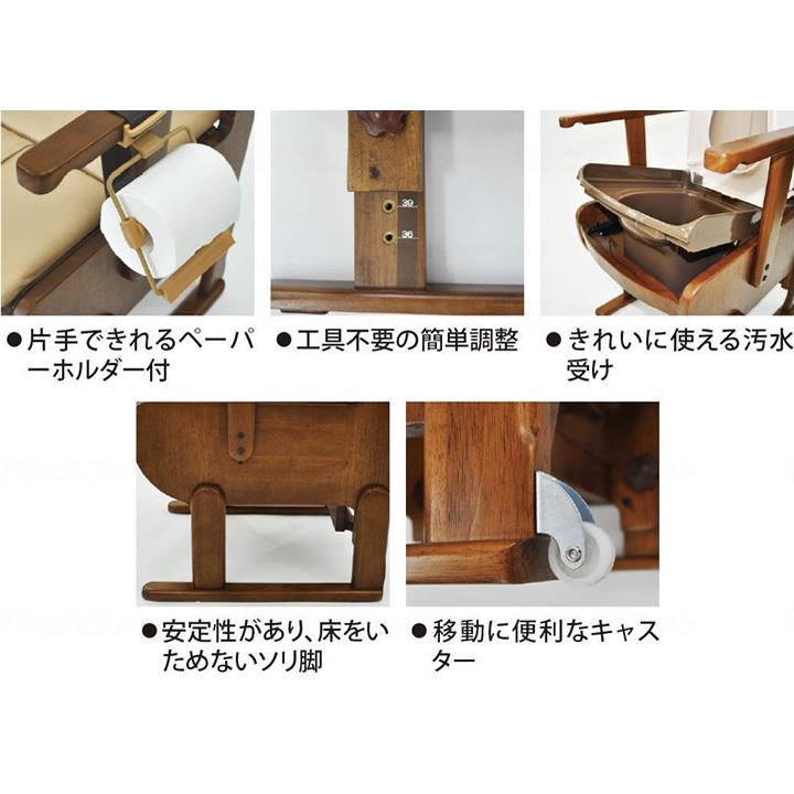 ウェルファン ポータブルトイレ 思いやり優花S UL-003160 : ケンクル