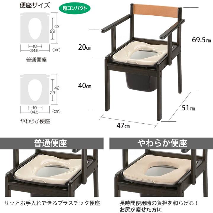 リッチェル ポータブルトイレ 介護 介護用トイレ 介護トイレ 簡易トイレ 幅広 移動が楽 洗える きらくMS型 普通便座　✨中古美品 ポータブルトイレ きらく MS型 | リッチェル公式ウェブショップ