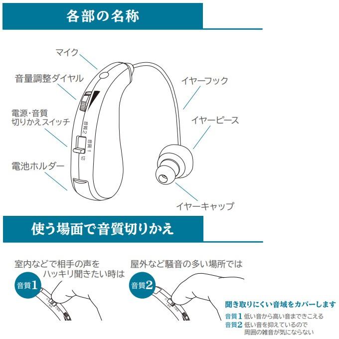 エムケー電子 介護雑貨 生活支援用品 イヤーフォース・ミニ 集音器