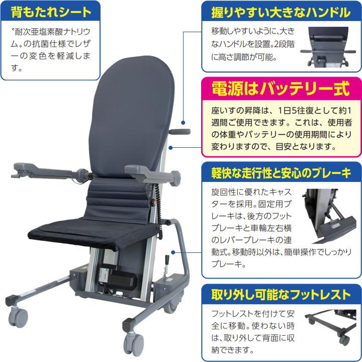 介護雑貨 生活支援用品 独立宣言 ムーブ 電動昇降座イス 上下昇降