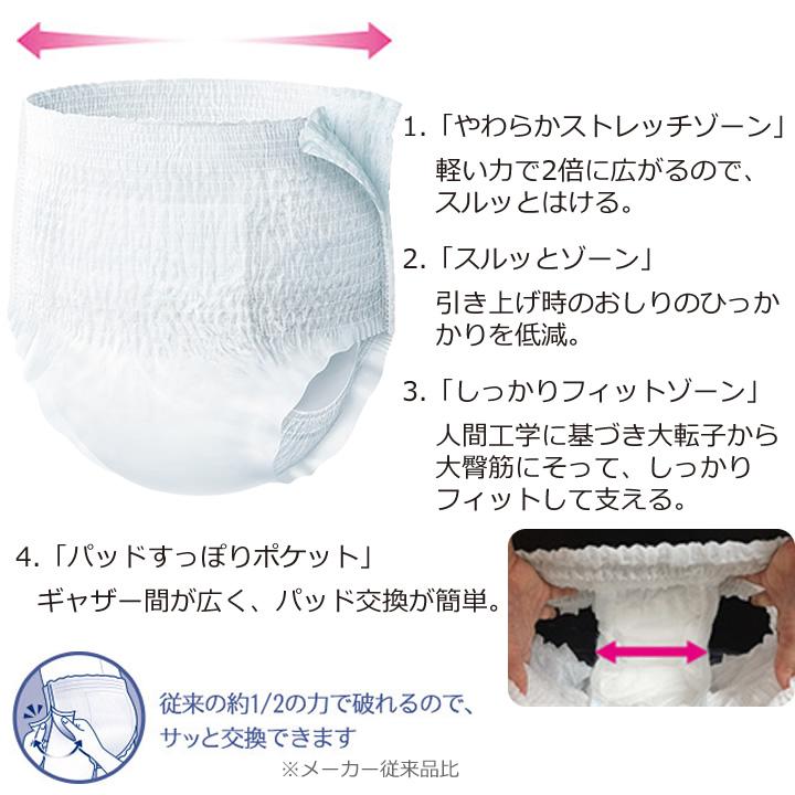 ライフリー 紙おむつ うす型快適パンツ レギュラー Mサイズ 28枚