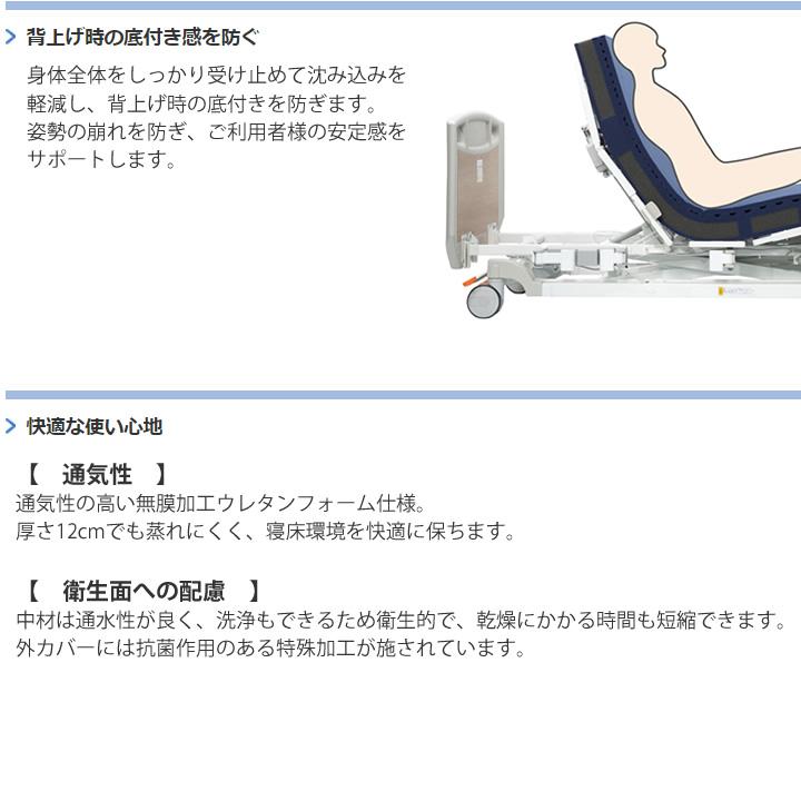 介護ベッド用マットレス ゼロソア 清拭タイプ レギュラータイプ ショートタイプ 90cm幅 83cm幅 プラッツ PM19-A9012 PM19-A9012S PM19-A8312 PM19-A8312S_3