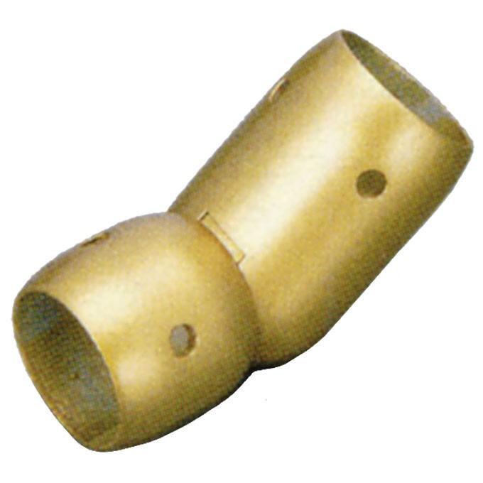 矢崎化工自在ジョイント鈍角(φ35) AB-35F GLD 15箱 手すり部品 矢崎