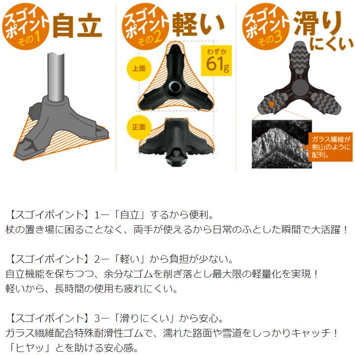 SINANO（シナノ） 杖 ステッキ SOFT-GA 伸縮 自立 602050 602051 UL