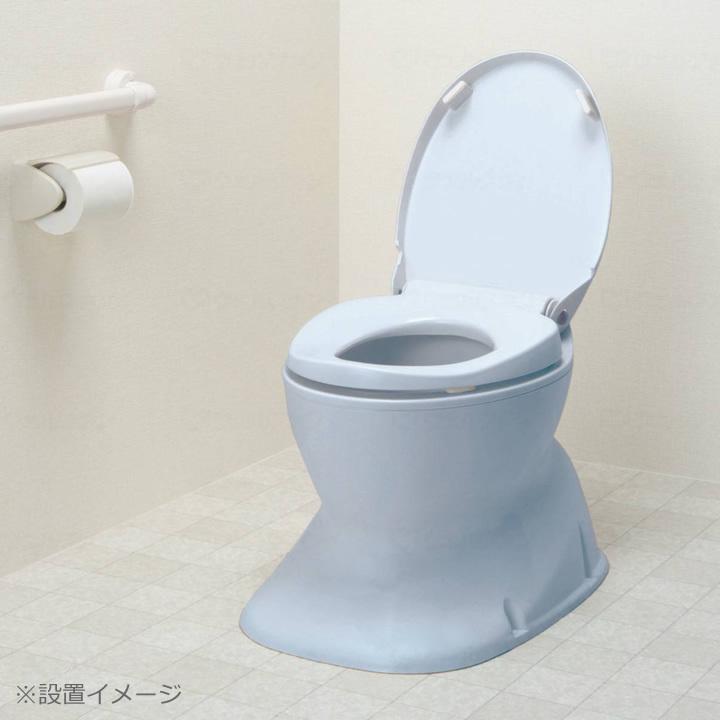 Acro318サニタリーエースHGIV両用簡易トイレ・手指消毒セット付01-02 アロン化成 簡易設置洋式トイレ サニタリエース HG 据置式 簡易 洋式