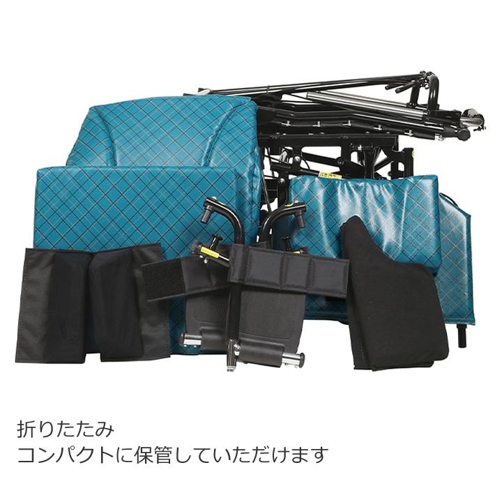 カワムラサイクル リクライニング車椅子 KX16-42II 車いす 前座高43cm
