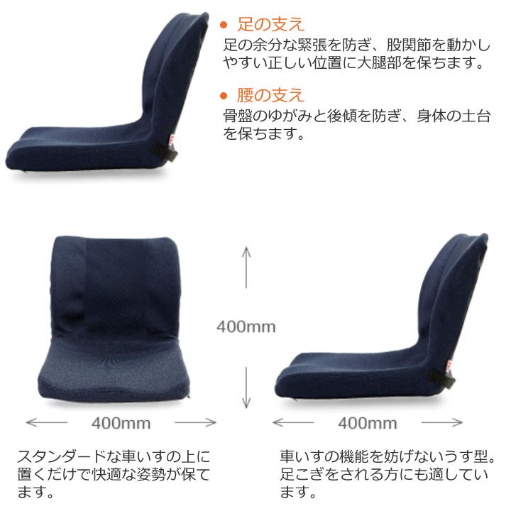 ブランド登録なし - 車椅子 座蒲団 モールドシート 紺 p!nto Mold Seat ピーエーエス PAS-MSW-002 座位守りつづける 円背 車いす PINTO 興味の中心 UL-542501