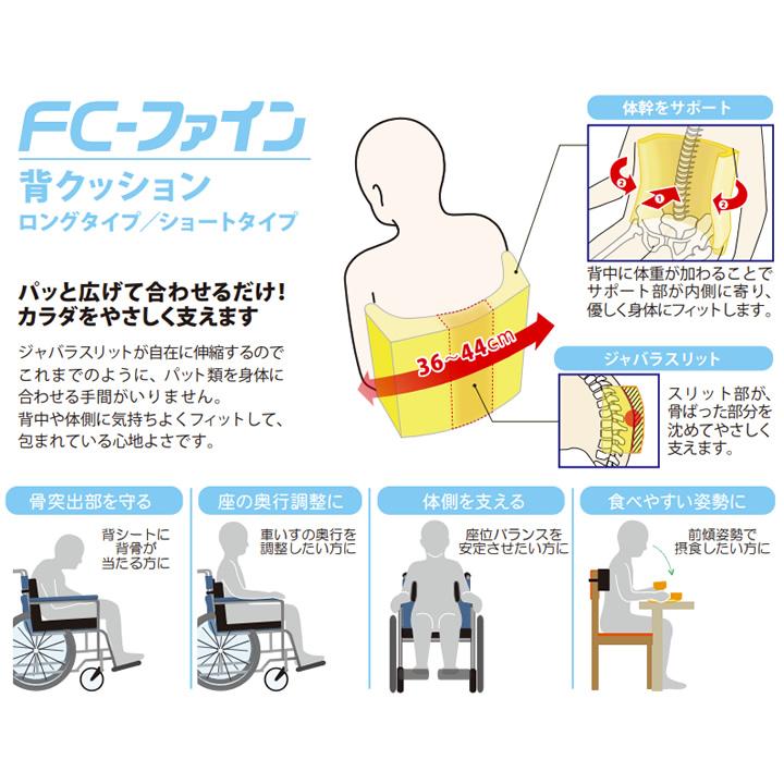 アイ・ソネックス 車いす用クッション FC-ファイン 背クッション