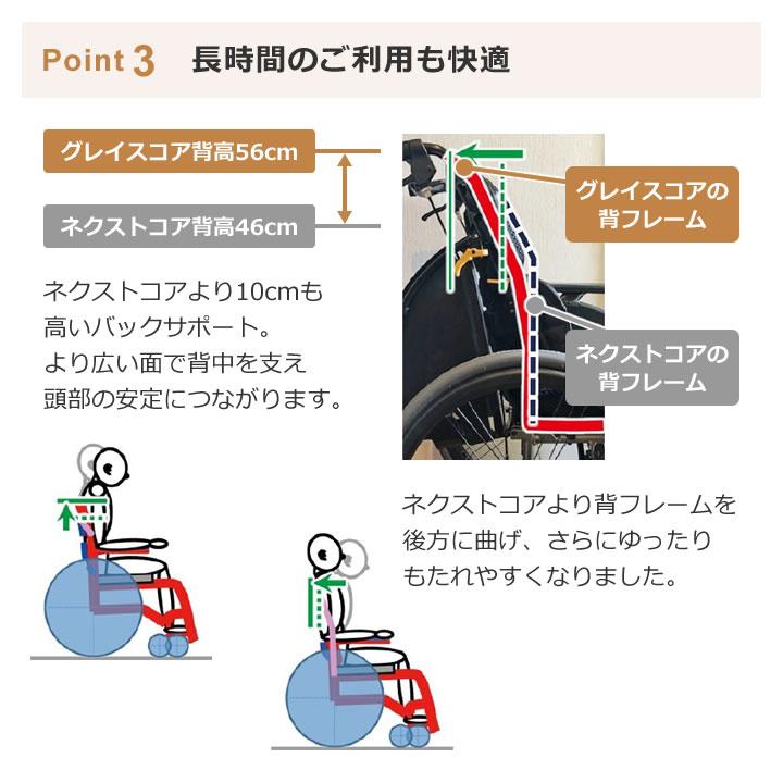 MATSUNAGA（マツナガ） 車いす グレイスコア アジャスト 自走式 介助
