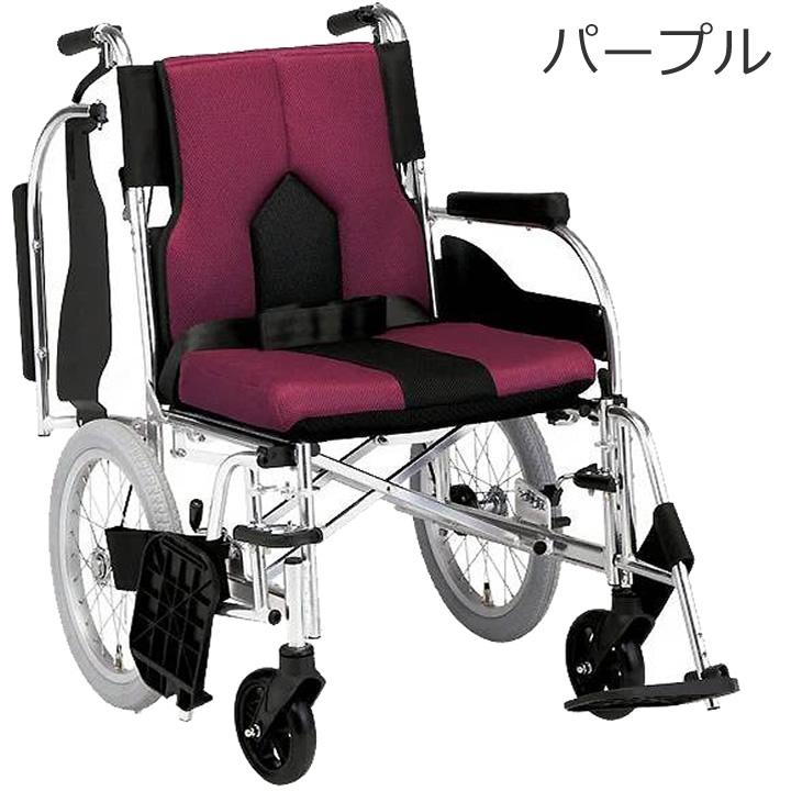 車椅子 カラーズ COLORS 介助型 車いす 多機能車いす マキテック KC-4DB(40) KC-4LG(40) KC-4PU(40) 車イス UL-404246_2