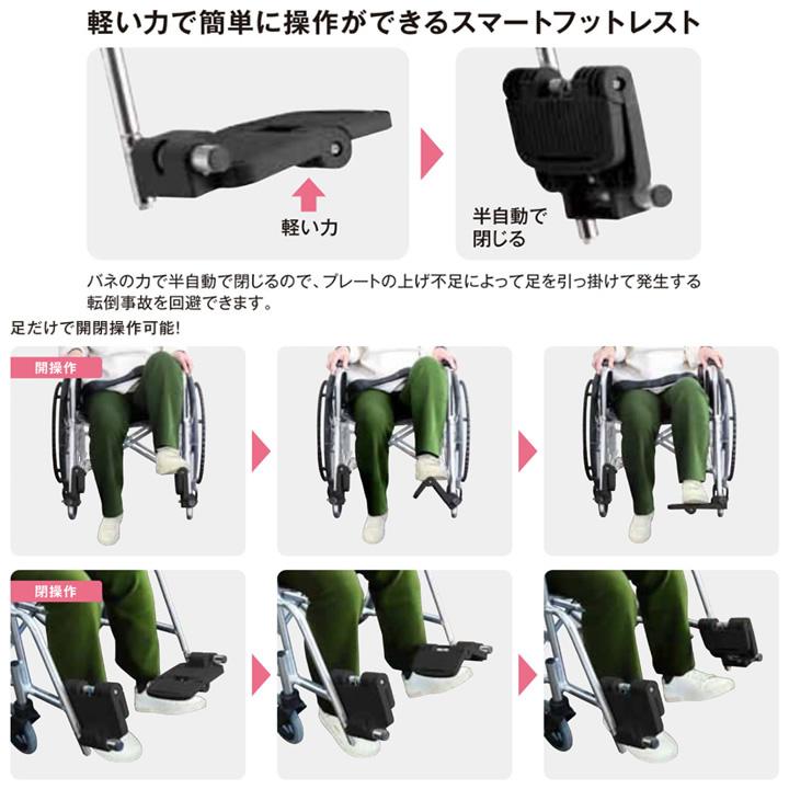 車椅子 ラクライズ アルミ製車いす マキテック LRH-50GC 自走式 UL-404335_1