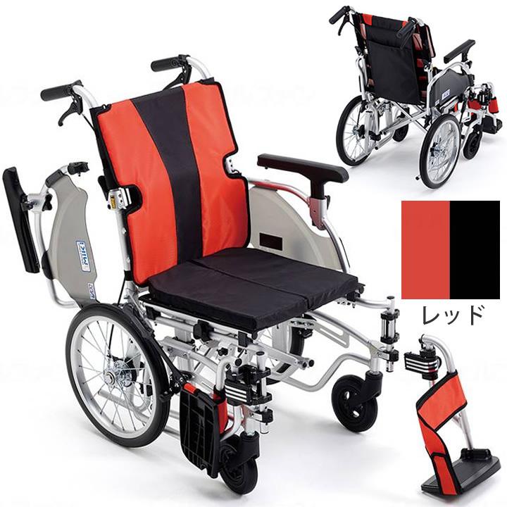 ミキ 車椅子 MYU5-16 ミューファイブシリーズ 介助型 16インチ 車いす