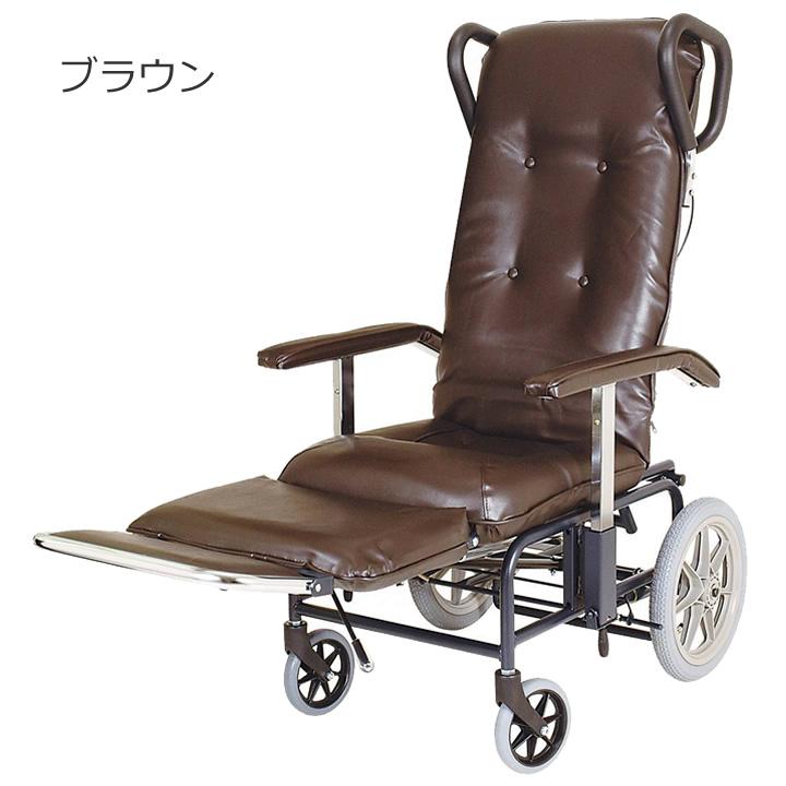 リクライニング式車椅子 車いす カームV 睦三 No.238 介助式 車イス
