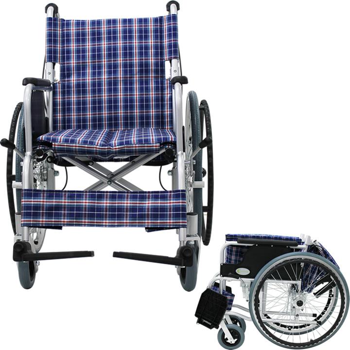 車椅子 軽量 折りたたみ車いす ノーパンクタイヤ仕様 CUYFWC-980 自走用車椅子 アルミ製車イス｜kenkul｜05