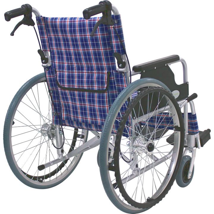 車椅子 軽量 折りたたみ車いす ノーパンクタイヤ仕様 CUYFWC-980 自走
