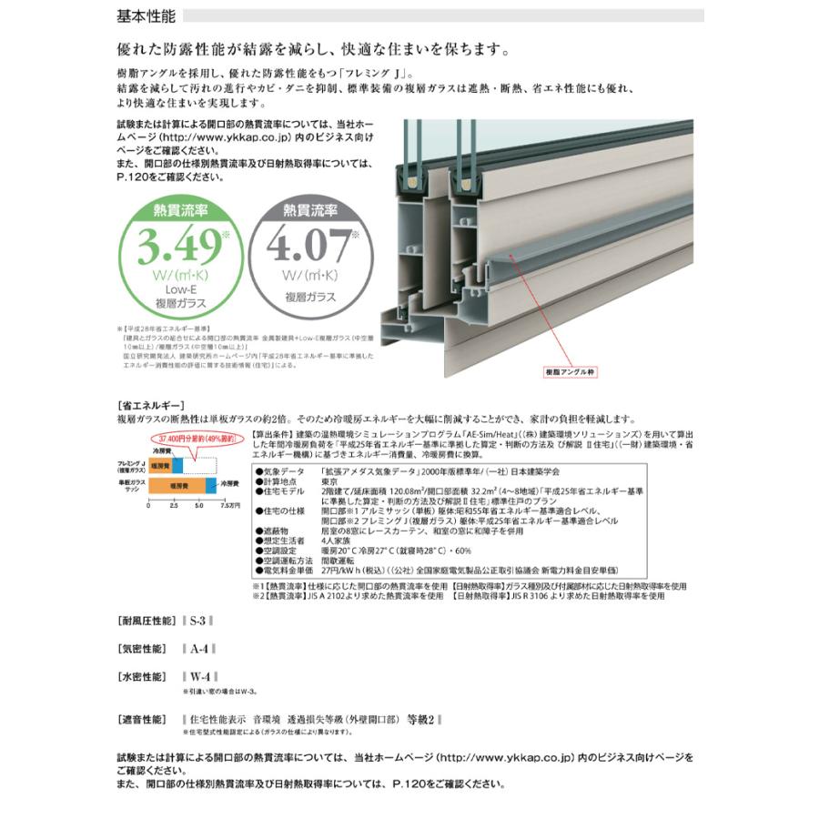 YKK AP 単体半外引違い(窓タイプ)18009 フレミングJ YKKAP YKK AP 単体半外引違い(窓タイプ)18009 フレミングJ YKKAP