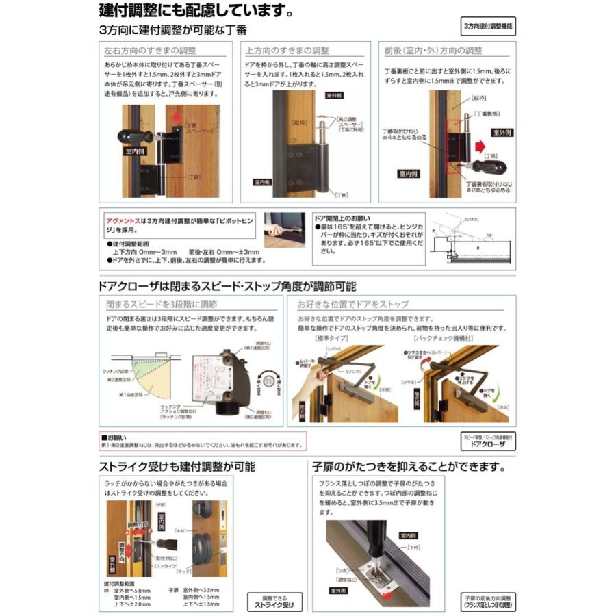 リクシル 玄関ドア プレナスX T11型 親子 アルミサッシ 窓 LIXIL トステム TOSTEM リフォーム DIY TOSTEM リフォーム DIY｜kenkurushop｜13