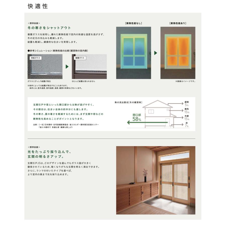 LIXIL（リクシル） 玄関引戸 JSシリーズ H23（2337mm）24P型 ランマ