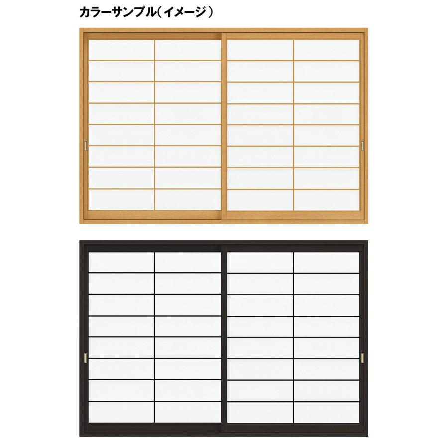 紙貼障子 新和風 CA4 w1640mm 引違2枚戸 窓タイプ用 2×4工法 ノンケーシング付枠 デュオ他用 リフォーム DIY 和障子 和室｜kenkurushop｜03