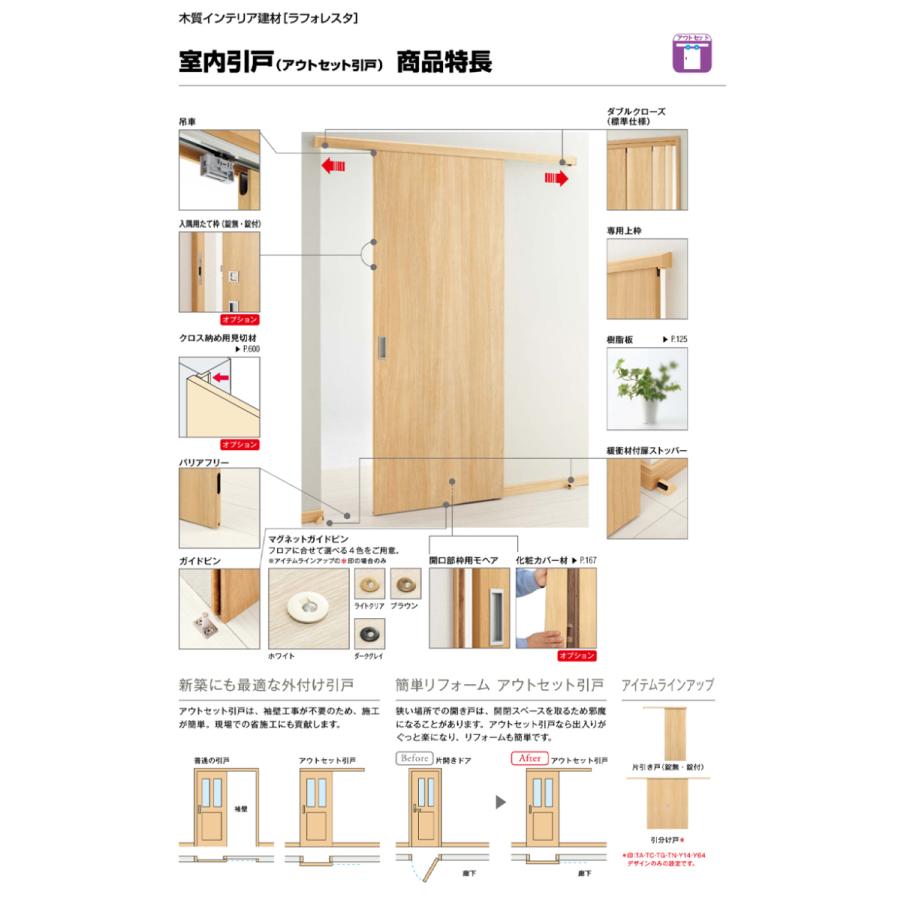 YKK AP 室内引戸 ラフォレスタ JF アウトセット片引き戸 16720 YKK AP 室内引戸 ラフォレスタ JF アウトセット片引き戸 16720