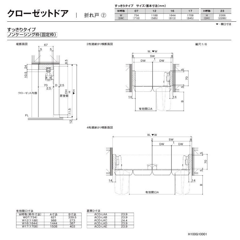 ラシッサ ラシッサDパレット LAC クローゼット折れ戸すっきり ラシッサ ラシッサDパレット LAC クローゼット折れ戸すっきり