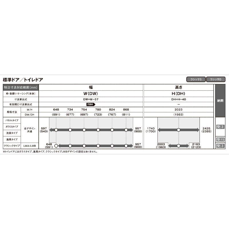 高価値最安値 ラシッサs 室内建材 特注サイズ 建具 室内ドア 室内建材 室内建具 リフォーム Diy 標準ドア ドア ドア 扉 Lgm W597 957 H1740 2425mm Lixil アルミサッシ建材の建くるショップ Diy Lssshdtt 021 安いそれに目立つ