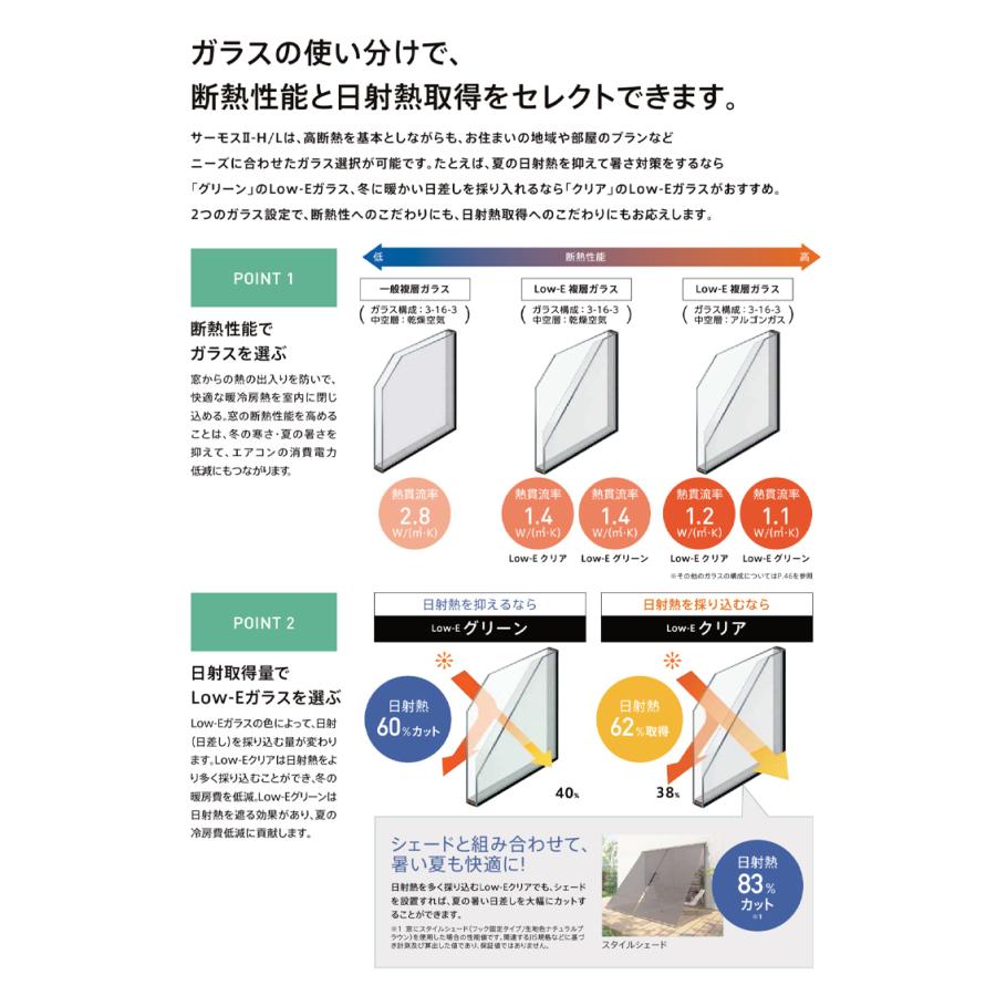 サーモスII-H 面格子付引違い窓 06907（w730mm×h770mm）樹脂アルミ複合サッシ ハイブリッド窓 LIXIL 窓 高遮熱