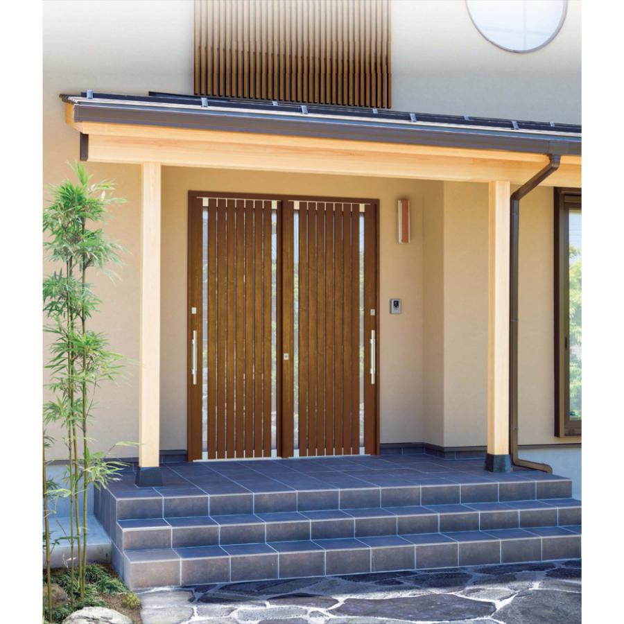 YKK AP 玄関引き戸 れん樹 A03型 H2330mm ランマ付き 2枚建 単