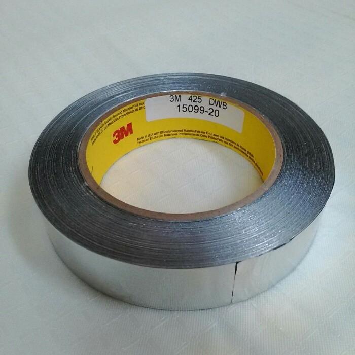 3M アルミテープ 耐熱 150度 厚手 強力 防水 No.425 (幅25mm x 55M巻