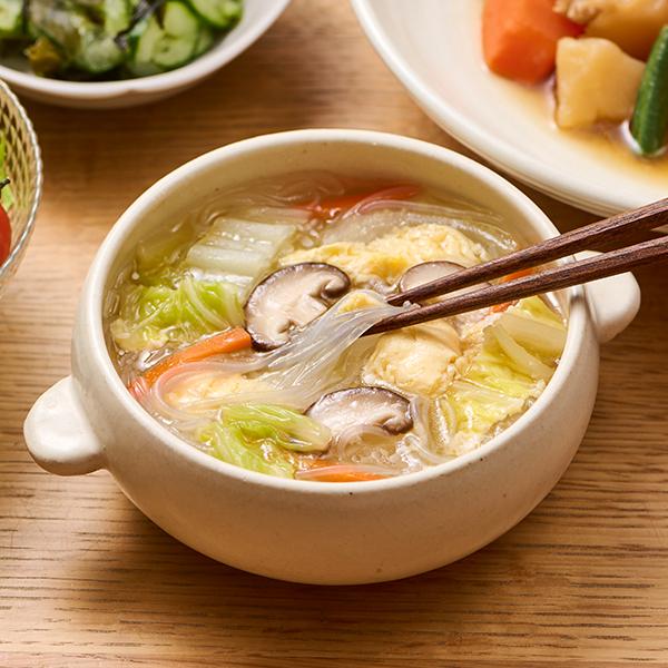 ケンミン 常温 はるさめ「おうちの野菜でもう一品 中華風春雨スープ(5