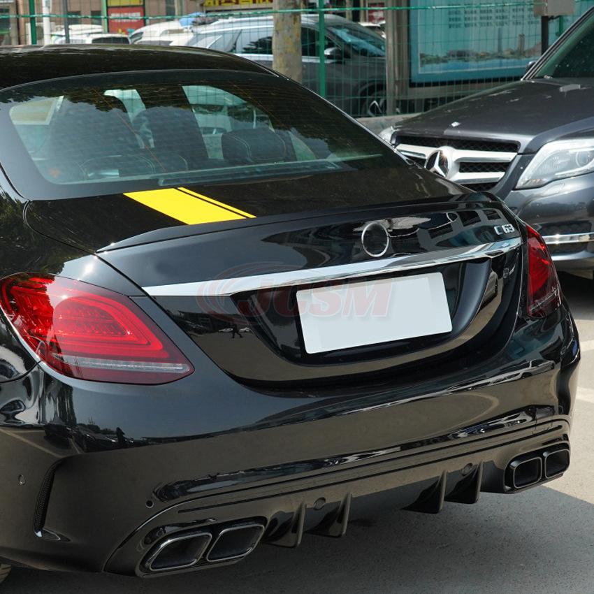 メルセデス ベンツ Cクラス W205 2015-2021 C180 C200 C260 C43 C63 AMG リアウイングスポイラー  トランクスポイラー ルーフスポイラー ABS JCSM