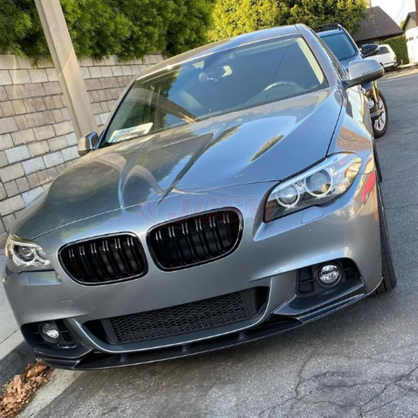 BMW F10 Mスポーツフロントリップスポイラーグロスブラック カスタムエアロ BMW 5シリーズ F10 F11 Mスポーツ フロント リップ スポイラー