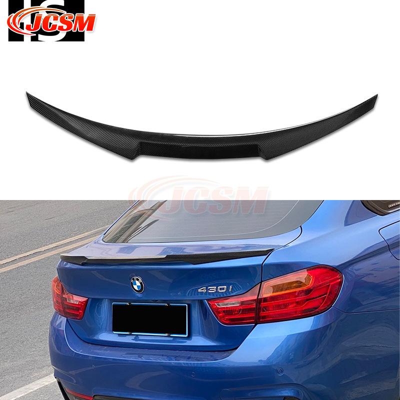  4シリーズ用 カーボンリアトランクスポイラー F36 M4 BMW BMW 4シリーズ F36 4ドア 14-20年 リアルカーボン製 M4タイプ