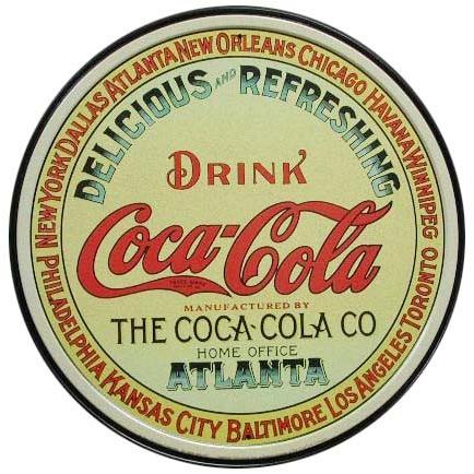 コカコーラ丸形ブリキ看板-B180 : b180 : ケンズアメリカYahoo  