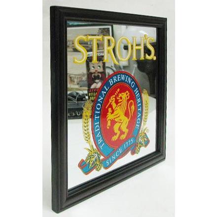 Stroh Brewery パブミラー 壁掛け 鏡 当時物 ストローブリュワリー ストロービール・パブミラー : ケンズ・アメリカン雑貨Yahoo!ショップ