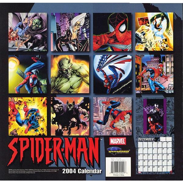 スパイダーマン2004カレンダー｜kensamerica｜02