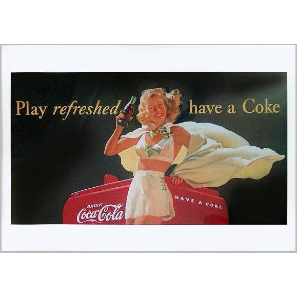 コカコーラB2 ポスター 4点セット フレーム付き 【公式通販】