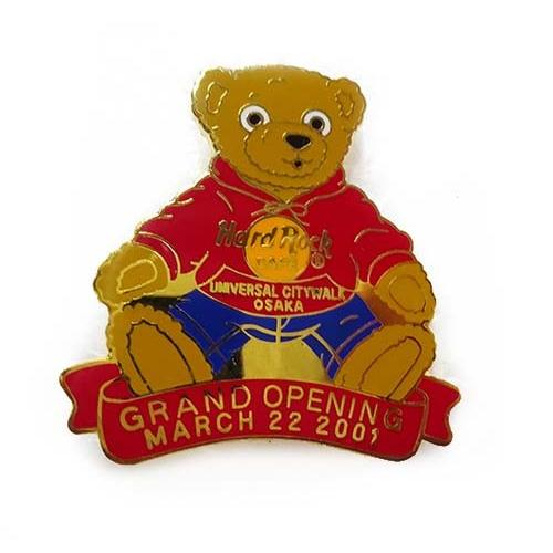 ハードロックカフェ・ユニバーサル・シテイ・オープン記念ピン・ベア