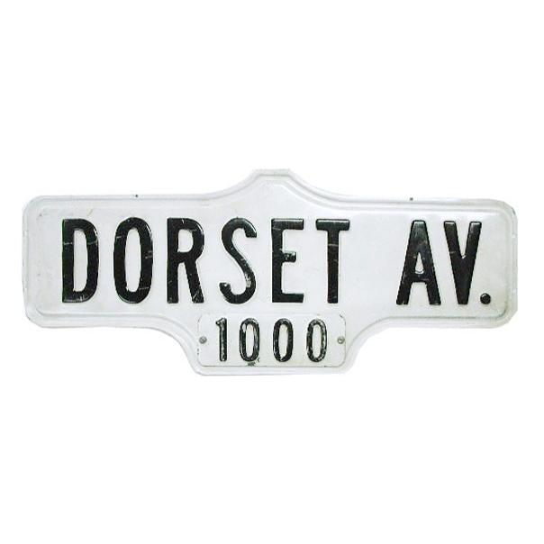 US DORSET AV.ストリート看板｜kensamerica